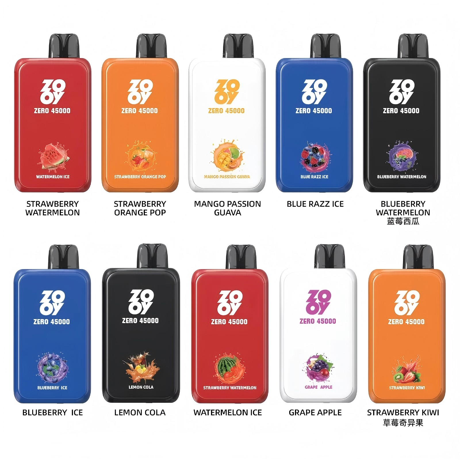 Wegwerp E Sigaret ZOOY Zero 45000 Puffs Vape