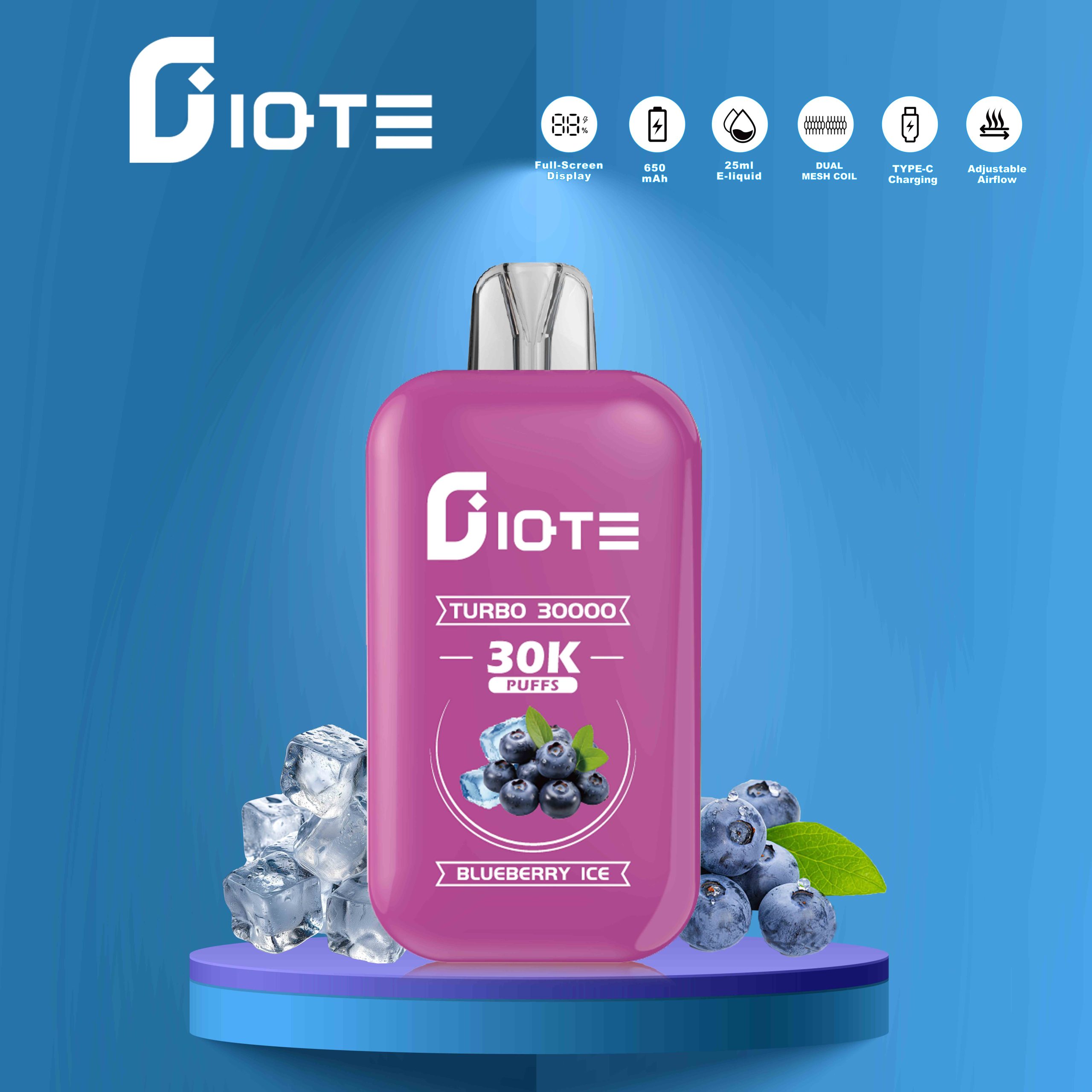 Wegwerp E Sigaret QST IQTE Turbo 30000 Puffs Vape