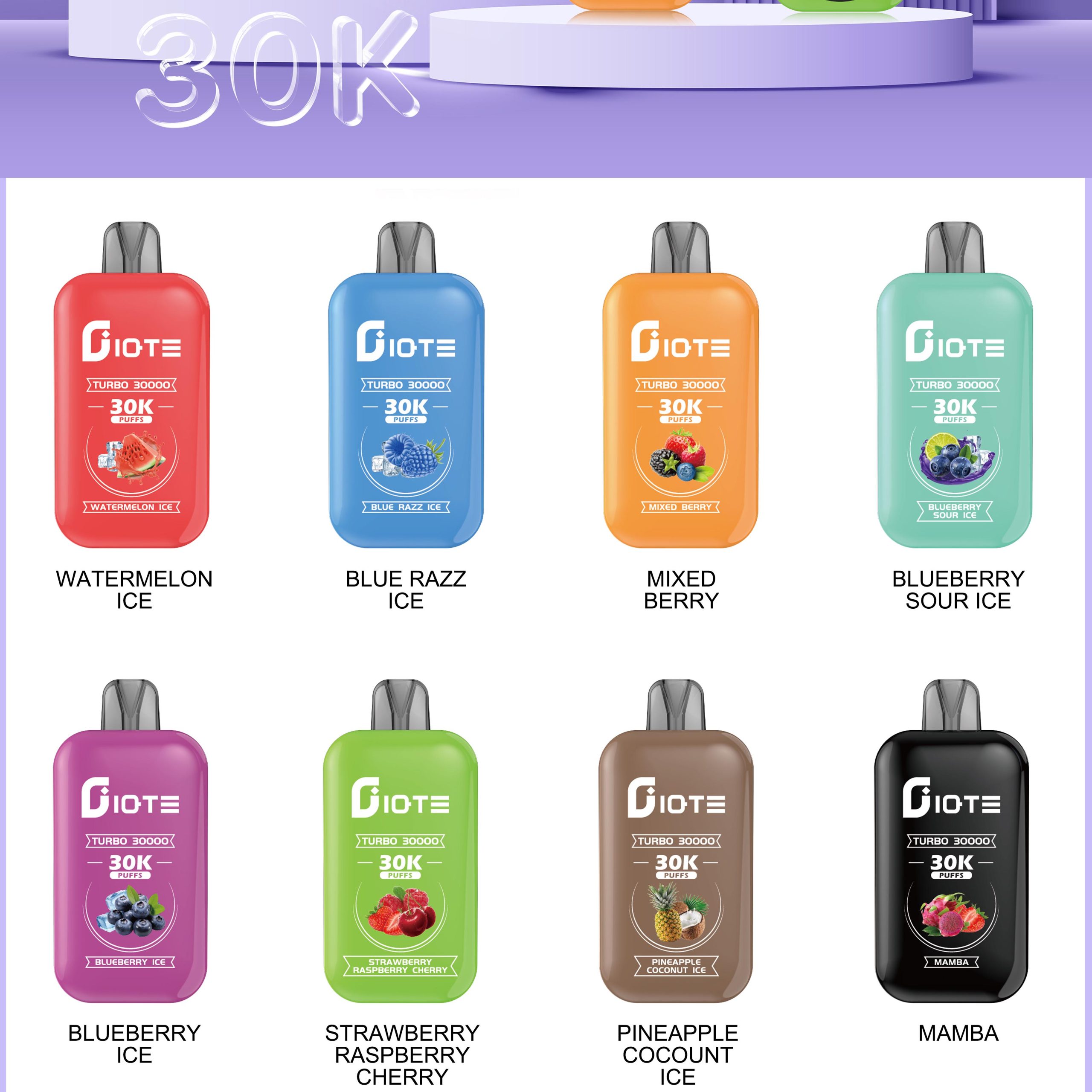 Wegwerp E Sigaret QST IQTE Turbo 30000 Puffs Vape