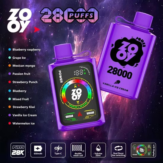 Wegwerp E Sigaret ZOOY Power 28000 Puffs Vape