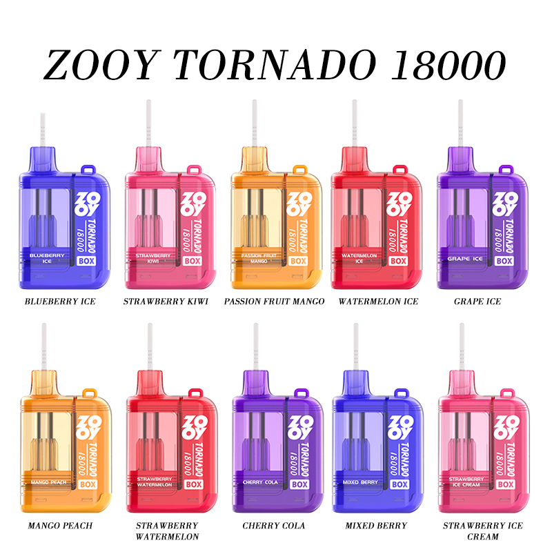 Wegwerp E Sigaret ZOOY Tornado 18000 Puffs Vape