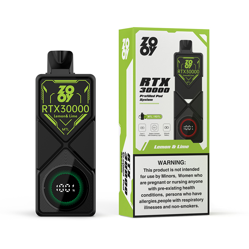 Wegwerp E Sigaret ZOOY RTX 30000 Puffs Vape