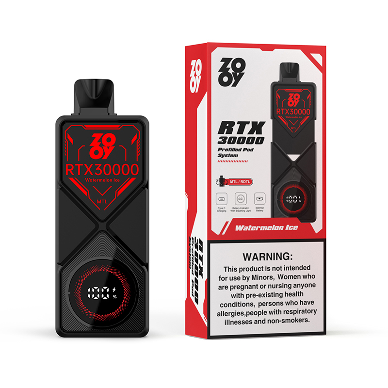 Wegwerp E Sigaret ZOOY RTX 30000 Puffs Vape