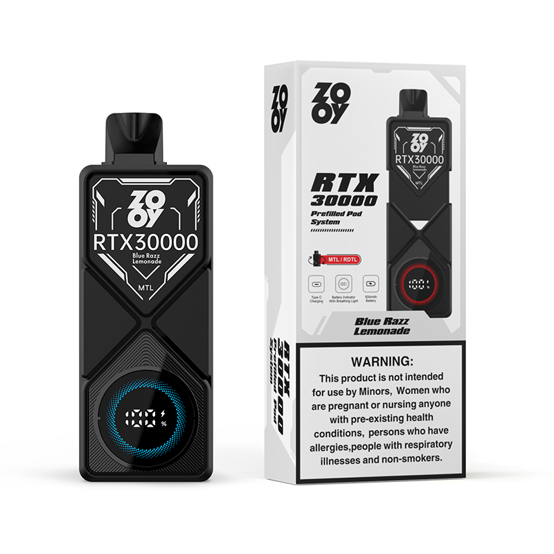 Wegwerp E Sigaret ZOOY RTX 30000 Puffs Vape