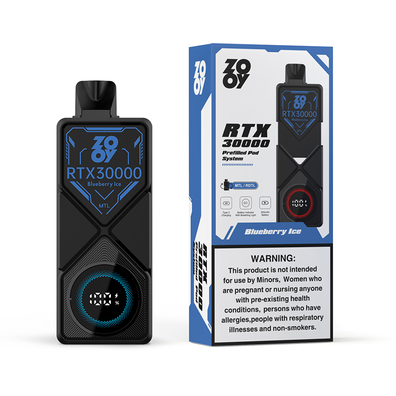 Wegwerp E Sigaret ZOOY RTX 30000 Puffs Vape