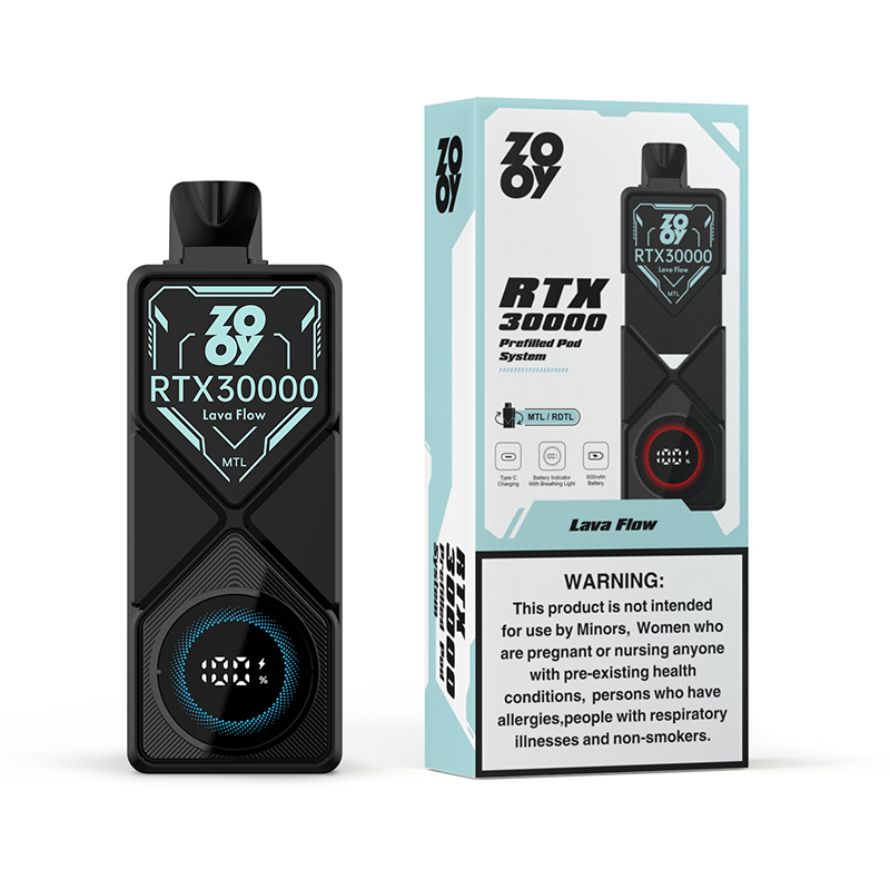 Wegwerp E Sigaret ZOOY RTX 30000 Puffs Vape