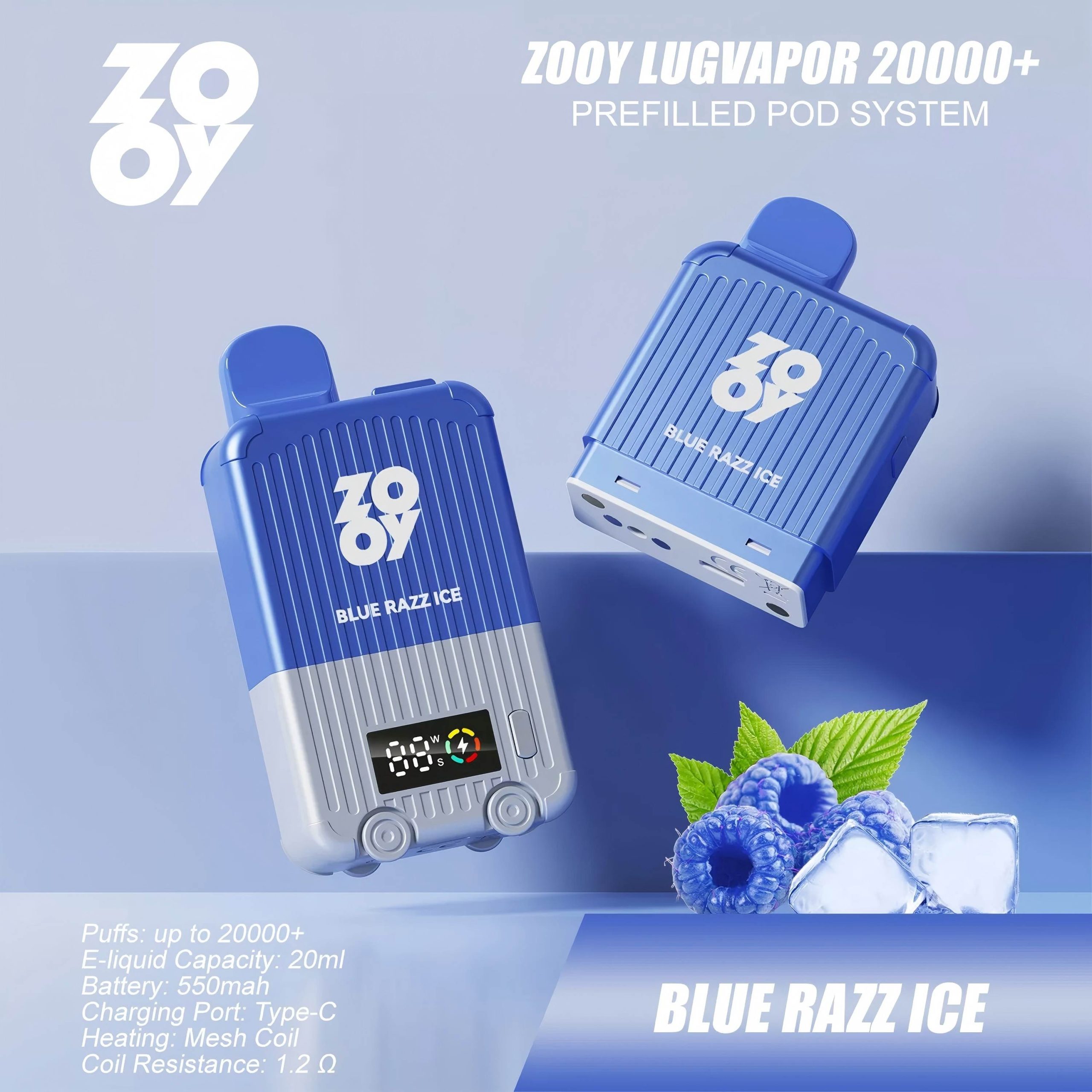 Wegwerp E Sigaret ZOOY LugVapor 20000 Puffs Vape