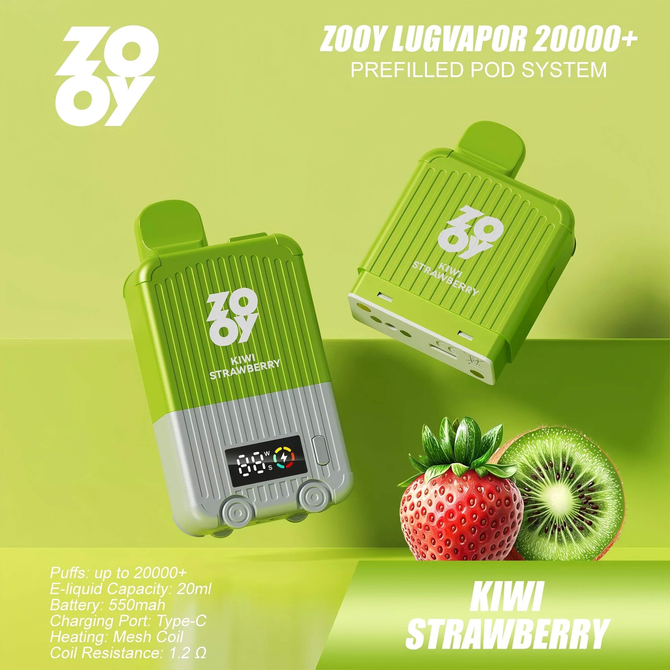 Wegwerp E Sigaret ZOOY LugVapor 20000 Puffs Vape