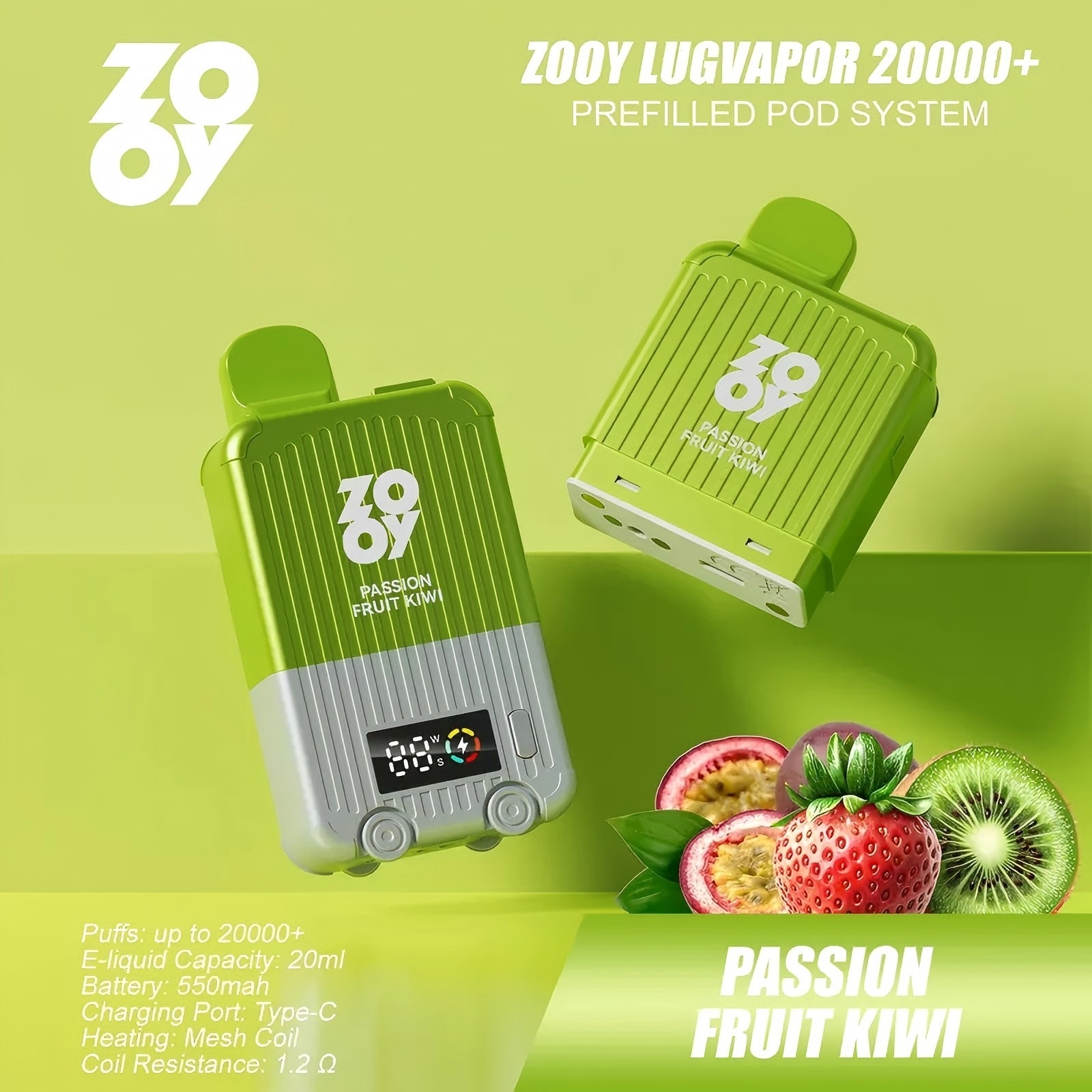 Wegwerp E Sigaret ZOOY LugVapor 20000 Puffs Vape