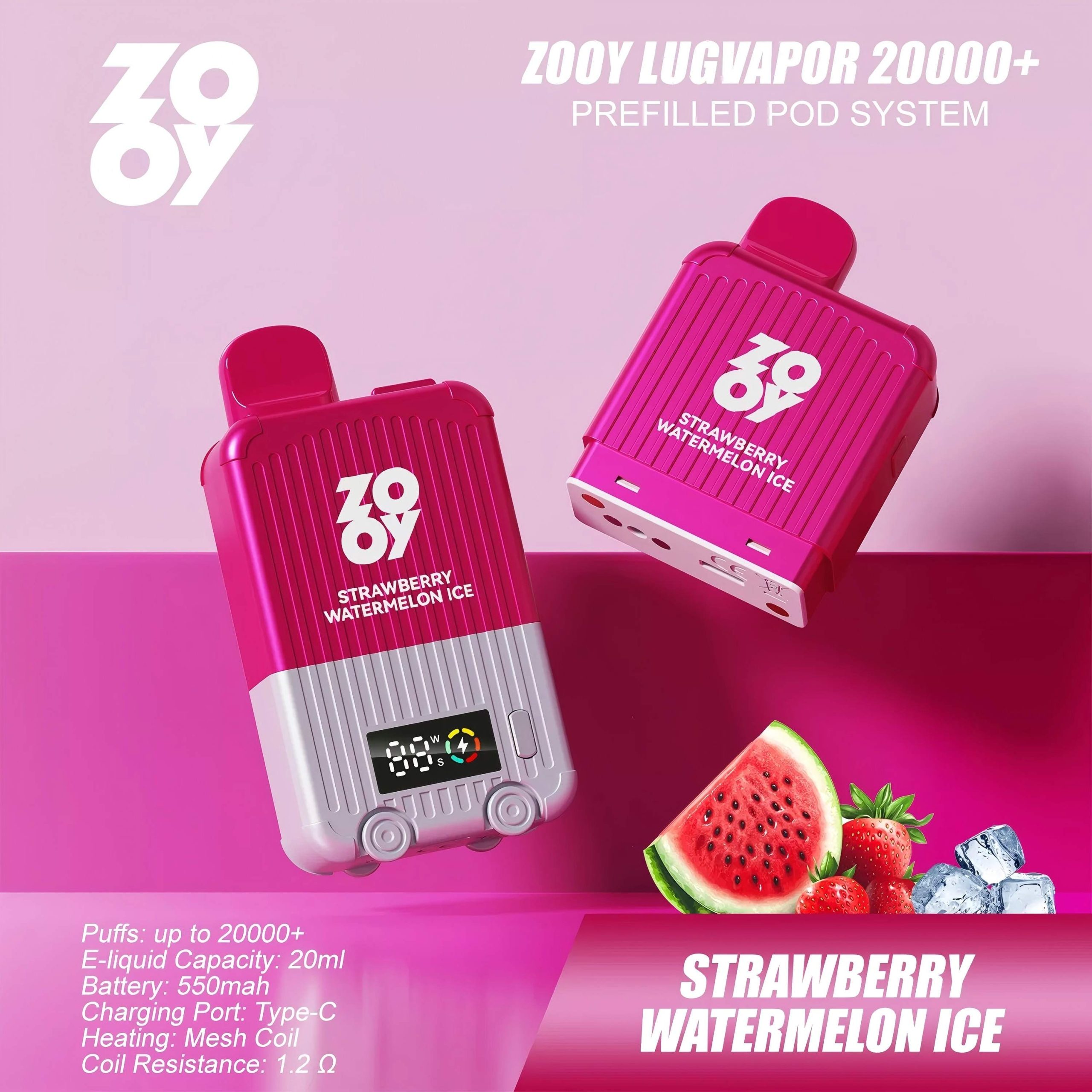 Wegwerp E Sigaret ZOOY LugVapor 20000 Puffs Vape