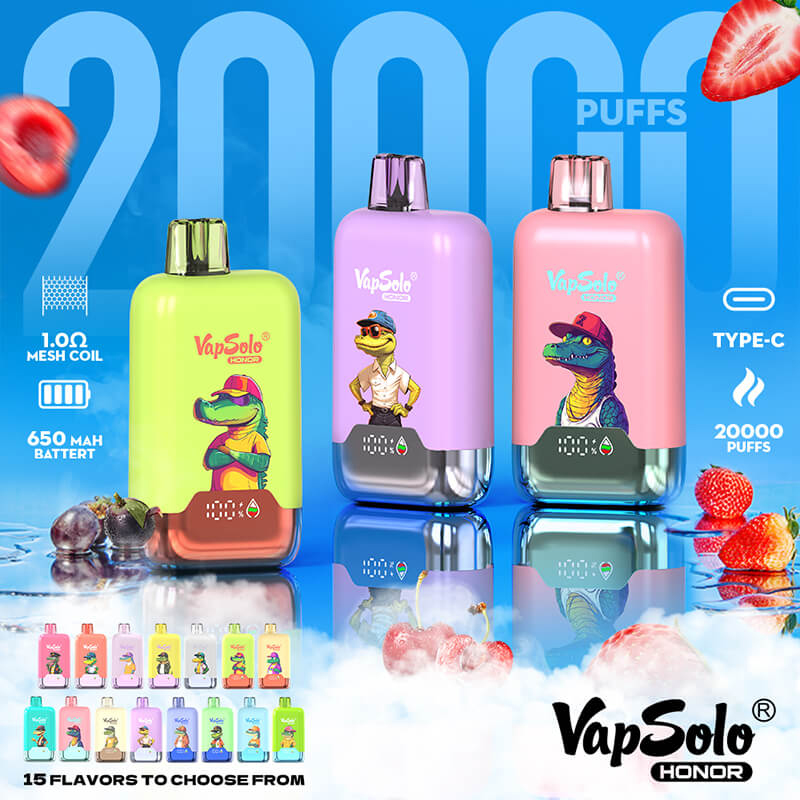 Wegwerp E Sigaret Vapsolo Honor 20000 Puffs Vape