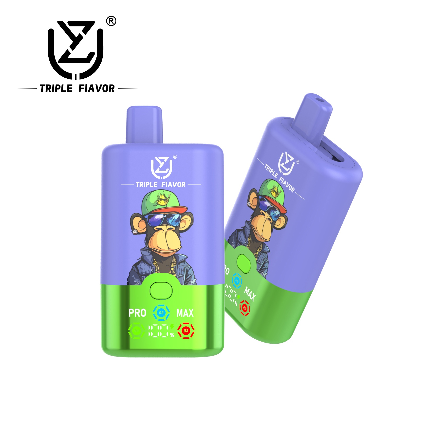 Wegwerp E Sigaret UZY Triple Flavor 60000 Puffs 3 in 1 Vape