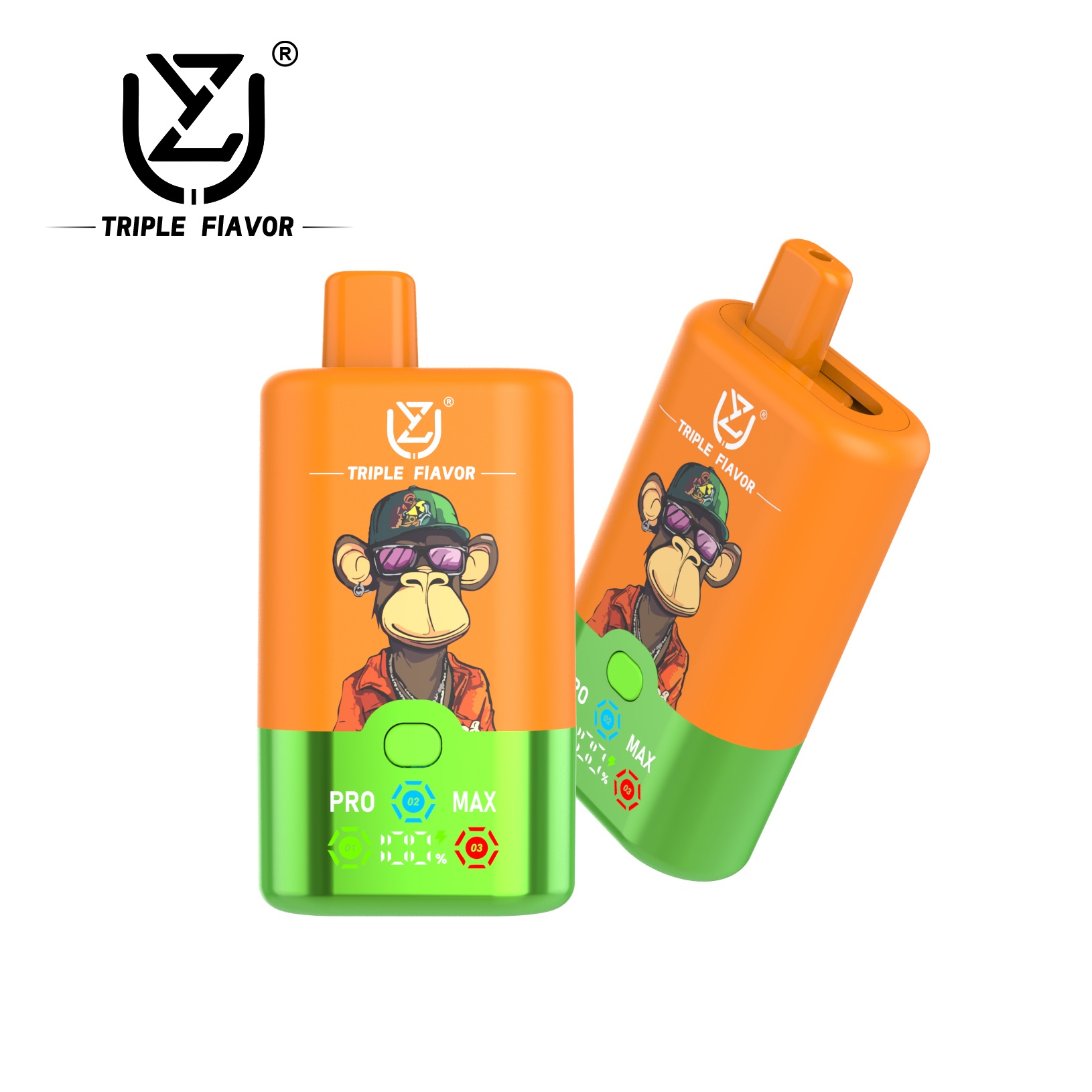 Wegwerp E Sigaret UZY Triple Flavor 60000 Puffs 3 in 1 Vape