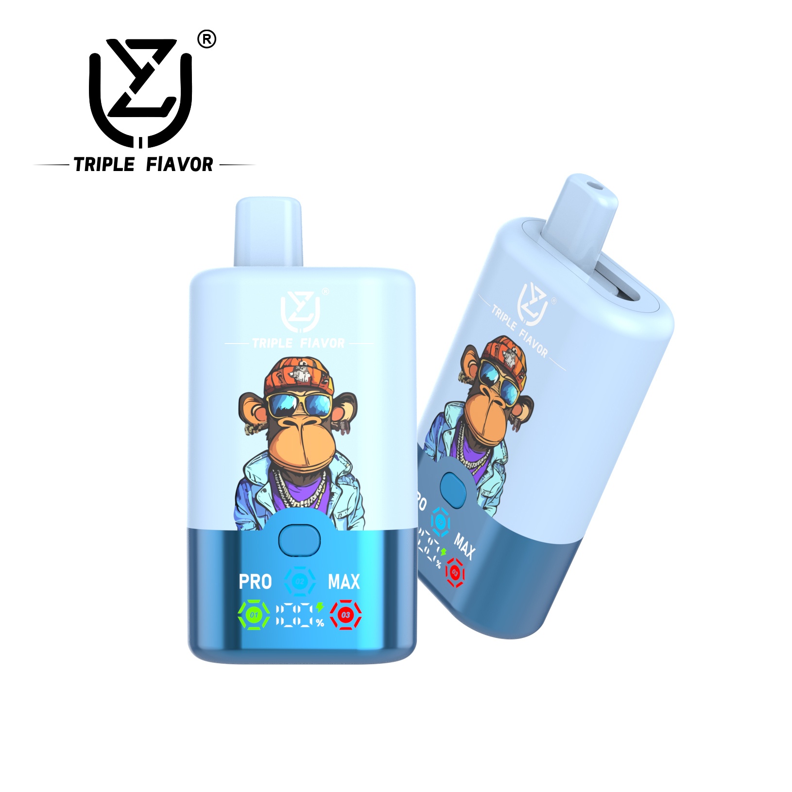 Wegwerp E Sigaret UZY Triple Flavor 60000 Puffs 3 in 1 Vape