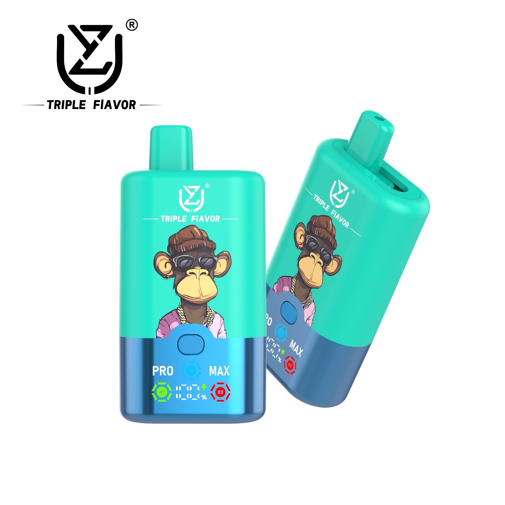 Wegwerp E Sigaret UZY Triple Flavor 60000 Puffs 3 in 1 Vape