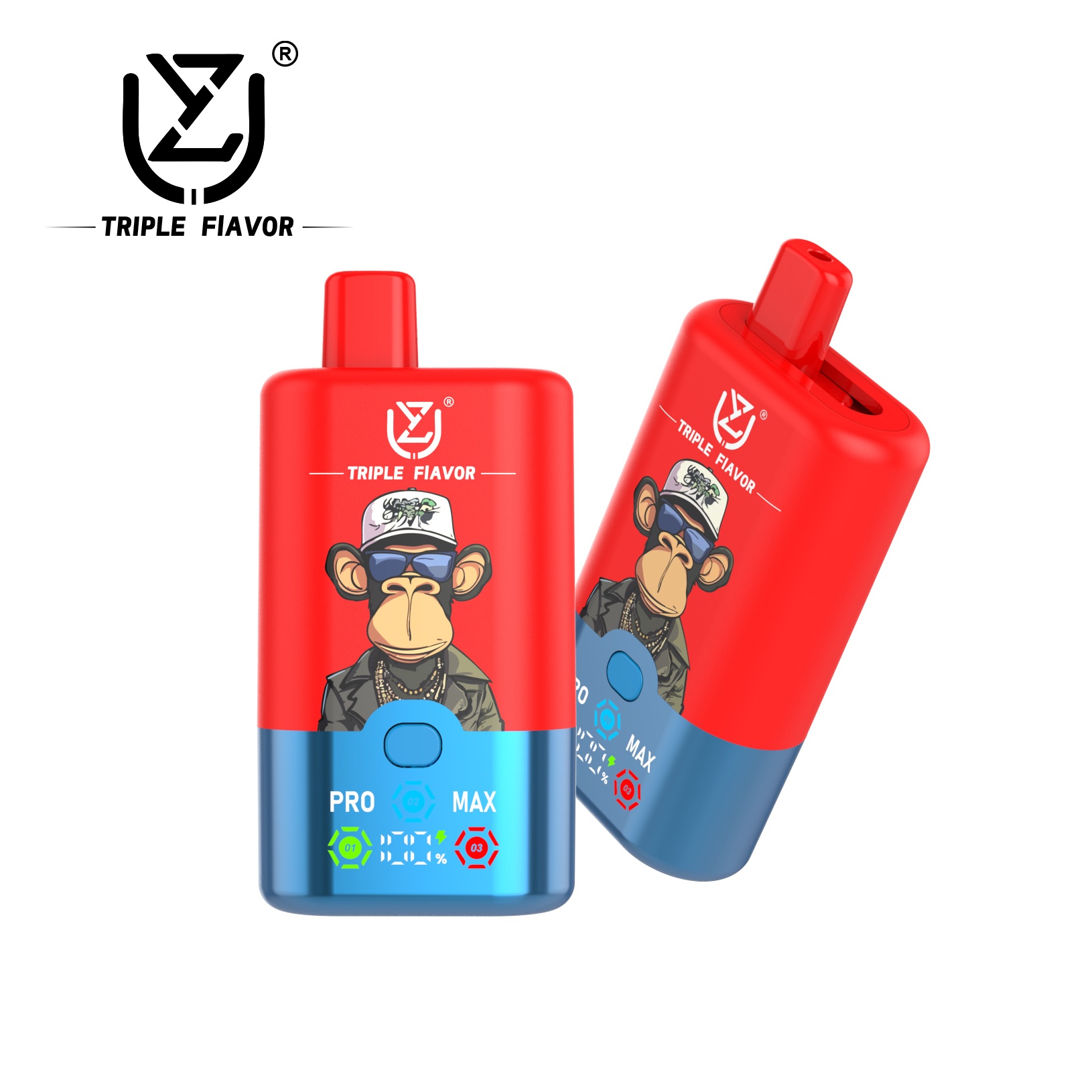 Wegwerp E Sigaret UZY Triple Flavor 60000 Puffs 3 in 1 Vape