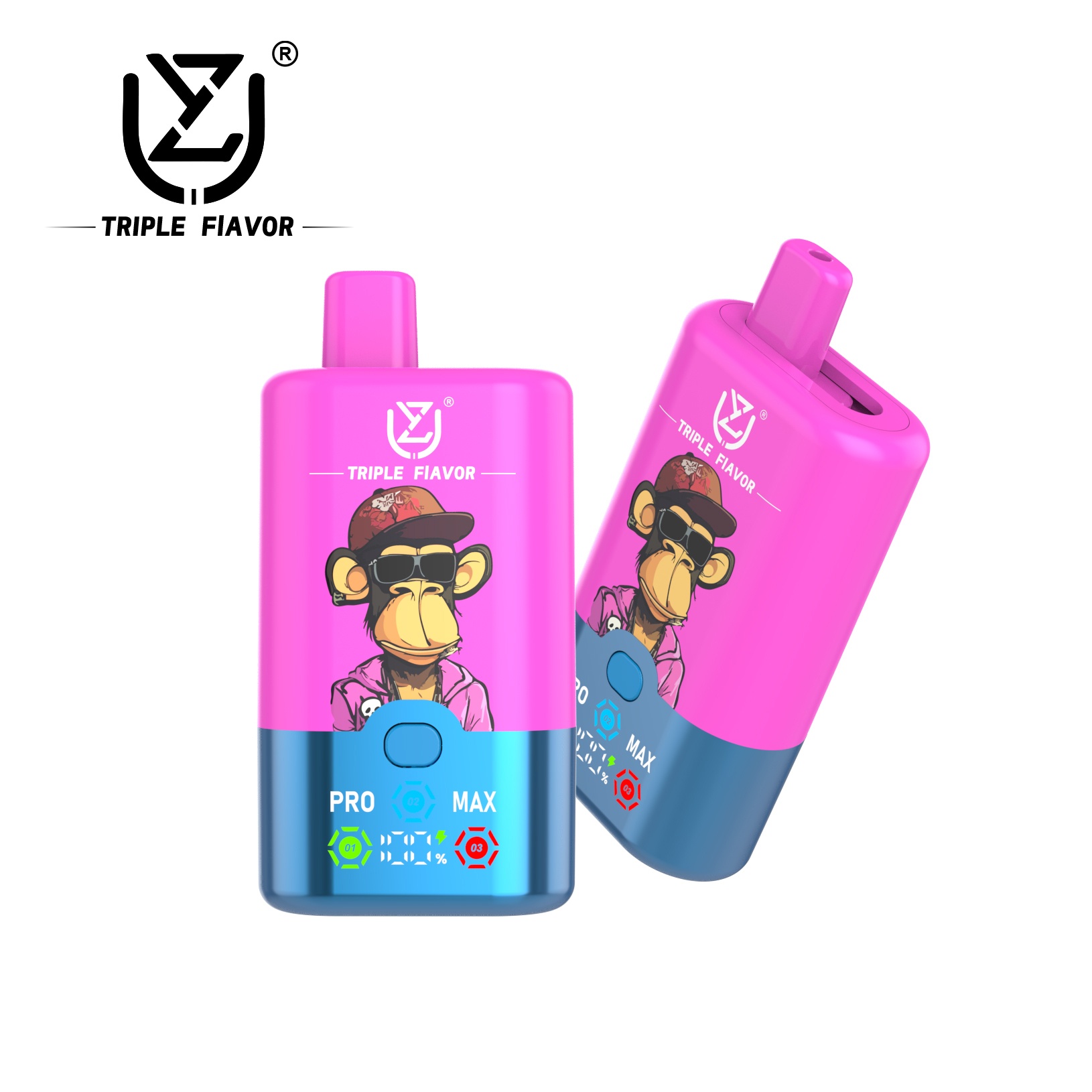 Wegwerp E Sigaret UZY Triple Flavor 60000 Puffs 3 in 1 Vape