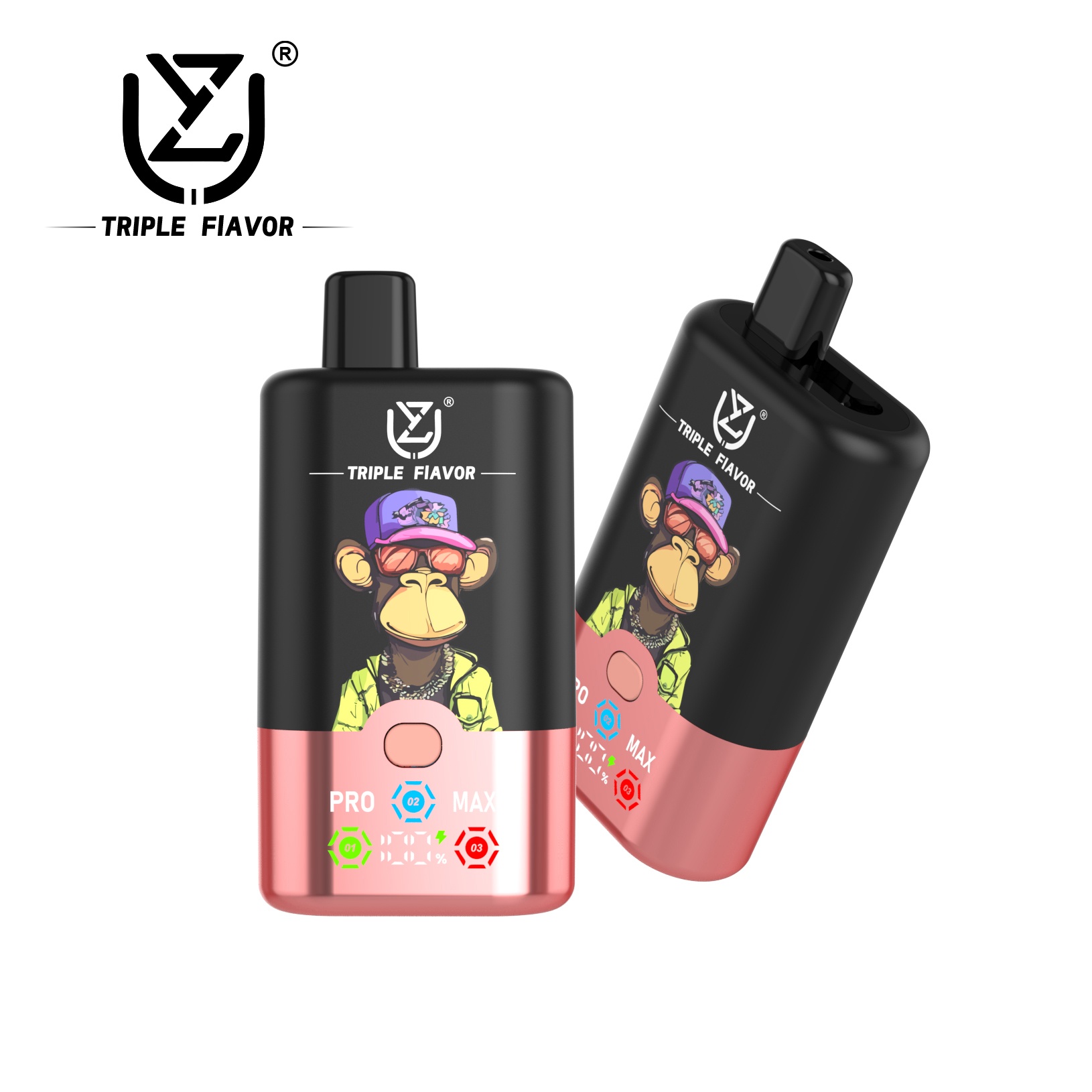 Wegwerp E Sigaret UZY Triple Flavor 60000 Puffs 3 in 1 Vape