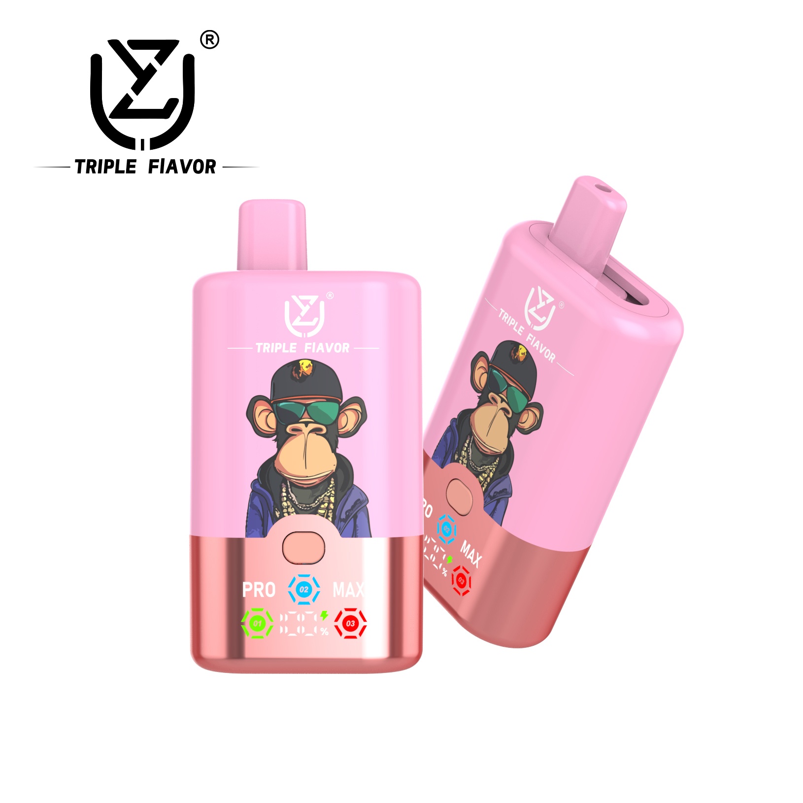 Wegwerp E Sigaret UZY Triple Flavor 60000 Puffs 3 in 1 Vape