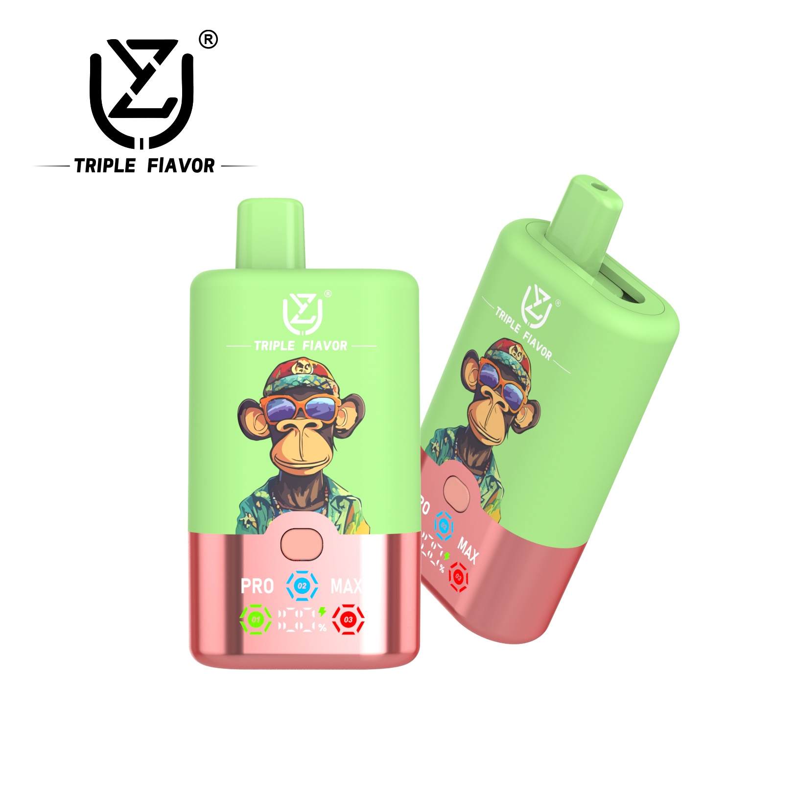 Wegwerp E Sigaret UZY Triple Flavor 60000 Puffs 3 in 1 Vape