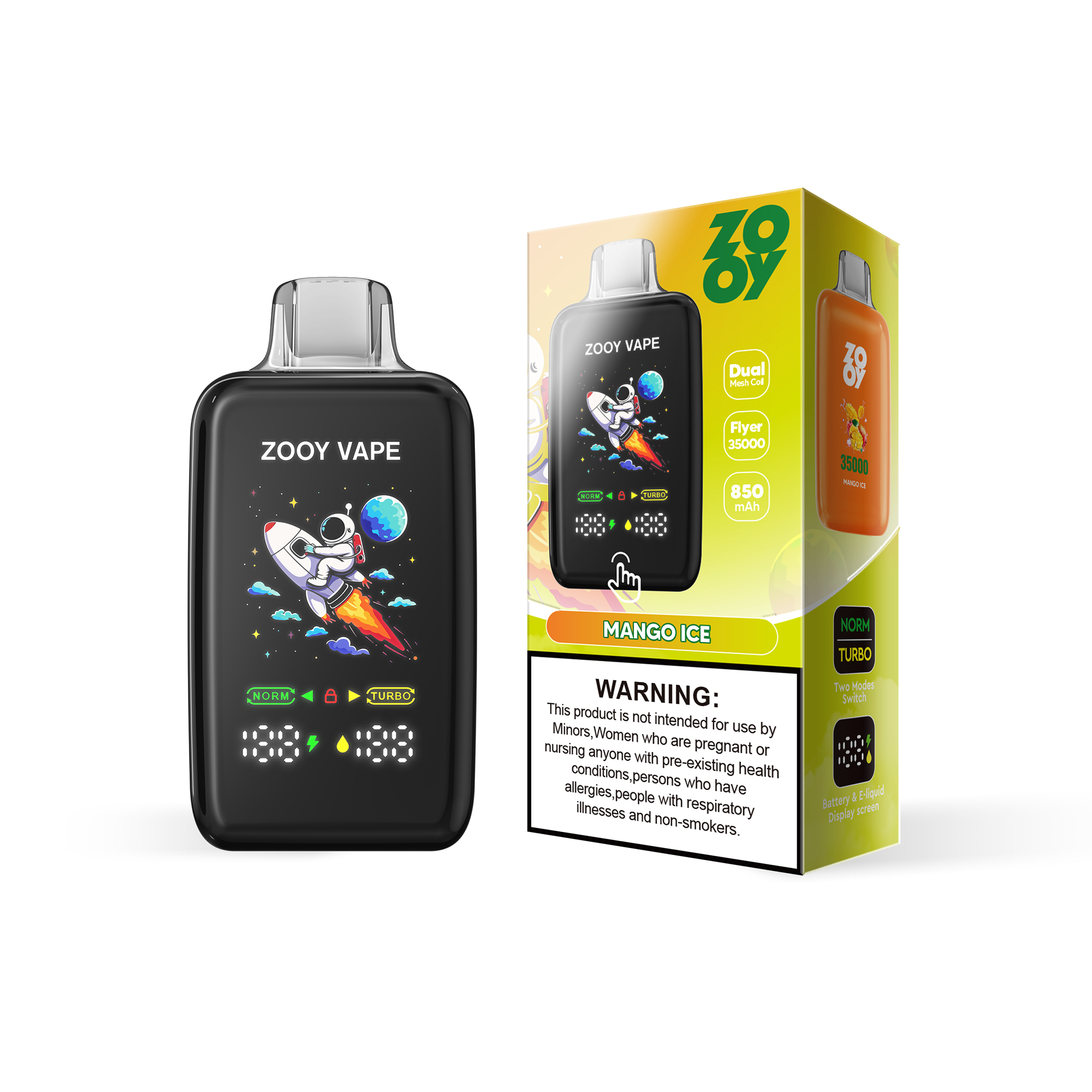 Wegwerp E Sigaret ZOOY Flyer 35000 Puffs Vape