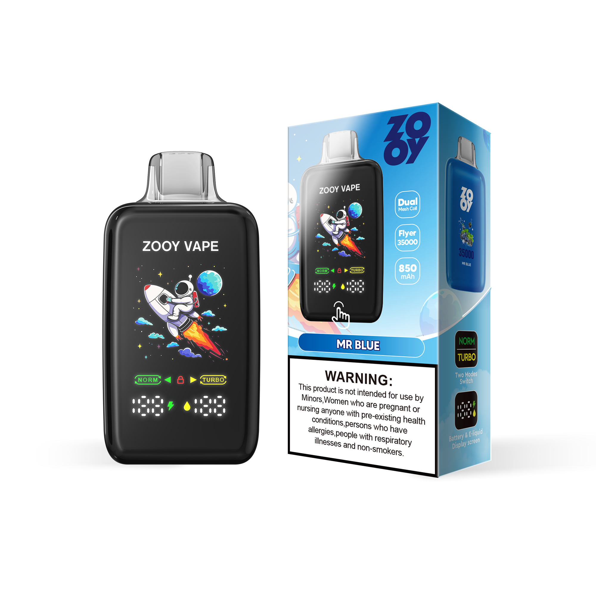 Wegwerp E Sigaret ZOOY Flyer 35000 Puffs Vape