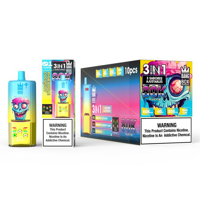 Wegwerp E Sigaret Bang Box 80000 Puffs 3 in 1 Vape