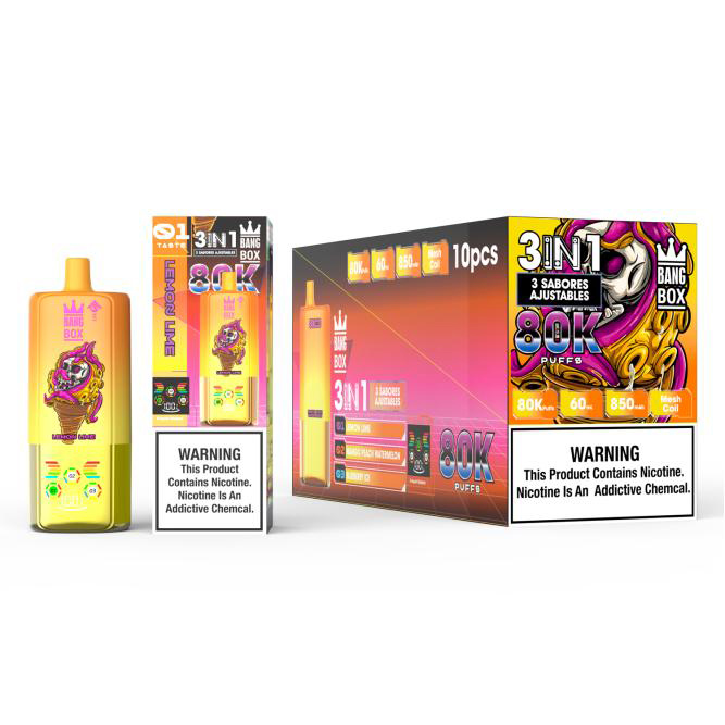 Wegwerp E Sigaret Bang Box 80000 Puffs 3 in 1 Vape