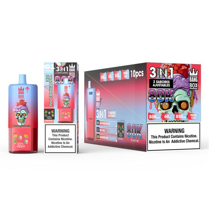Wegwerp E Sigaret Bang Box 80000 Puffs 3 in 1 Vape