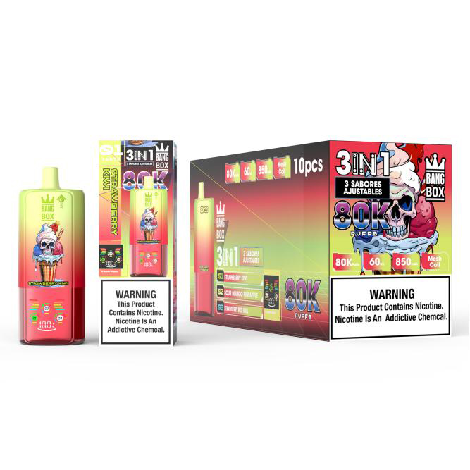 Wegwerp E Sigaret Bang Box 80000 Puffs 3 in 1 Vape
