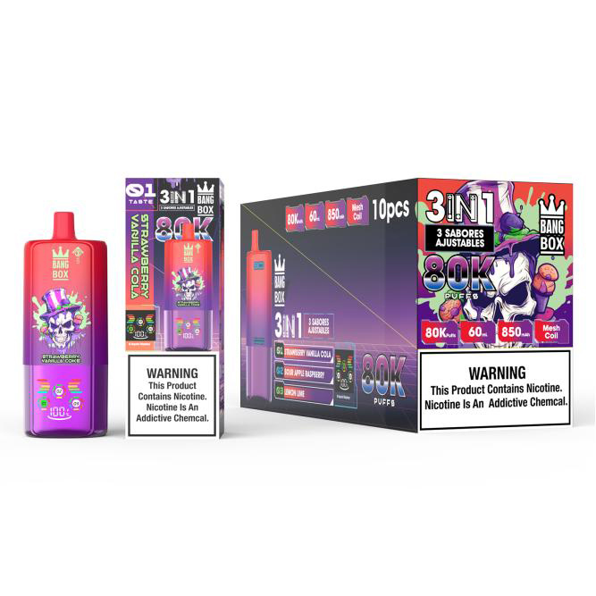 Wegwerp E Sigaret Bang Box 80000 Puffs 3 in 1 Vape