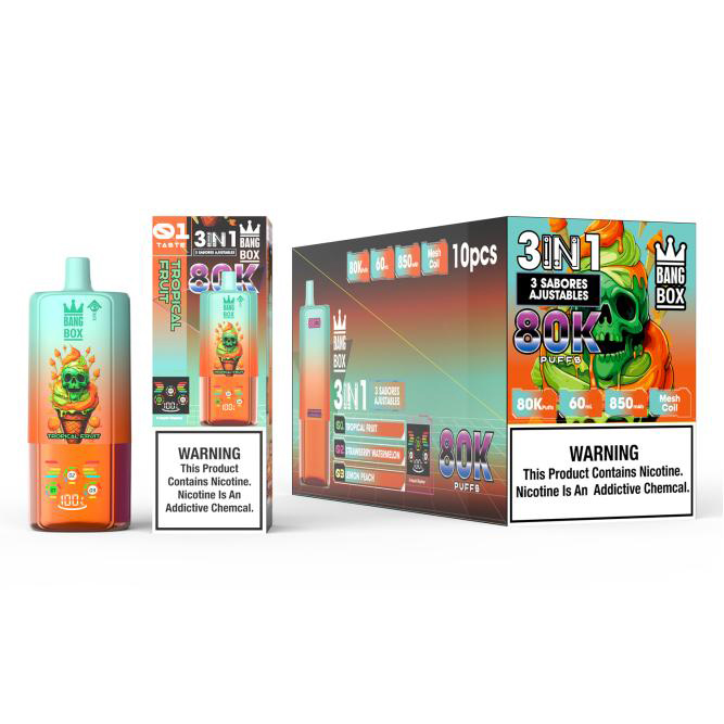 Wegwerp E Sigaret Bang Box 80000 Puffs 3 in 1 Vape