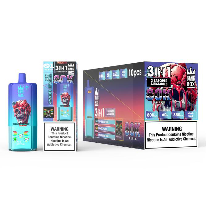 Wegwerp E Sigaret Bang Box 80000 Puffs 3 in 1 Vape