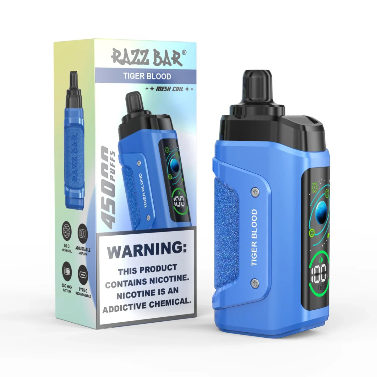 Wegwerp E Sigaret Razz Bar 45000 Puffs Vape
