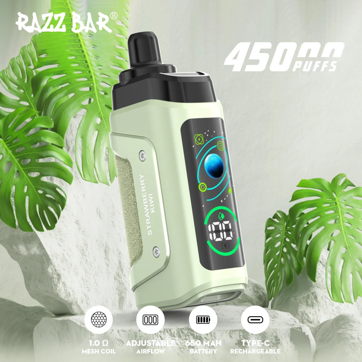 Wegwerp E Sigaret Razz Bar 45000 Puffs Vape