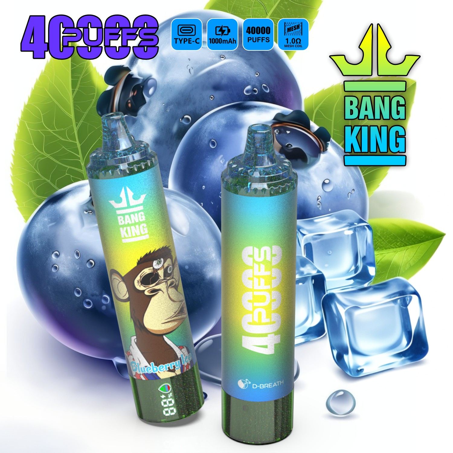 Wegwerp E Sigaret Bang King 40000 Puffs Vape