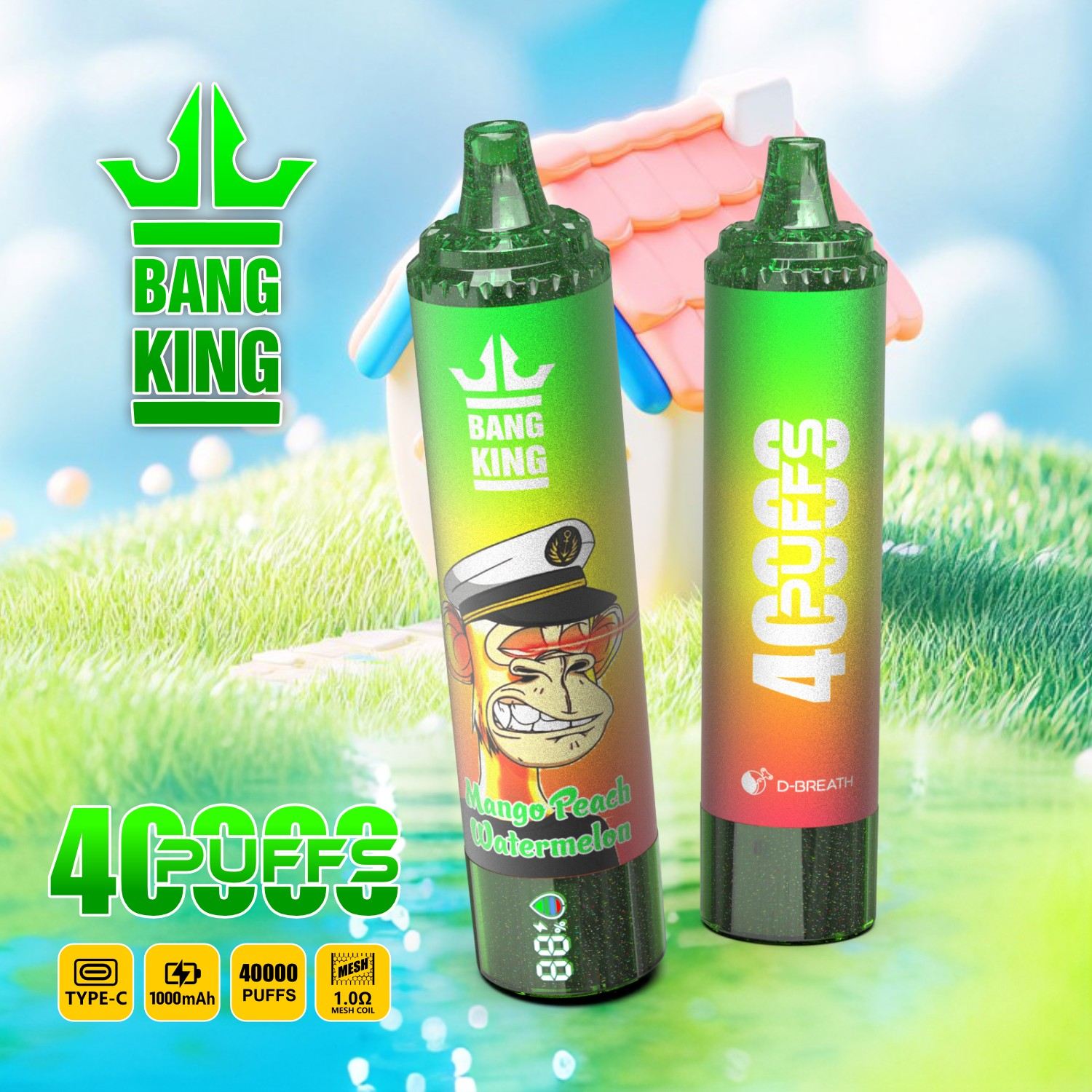 Wegwerp E Sigaret Bang King 40000 Puffs Vape