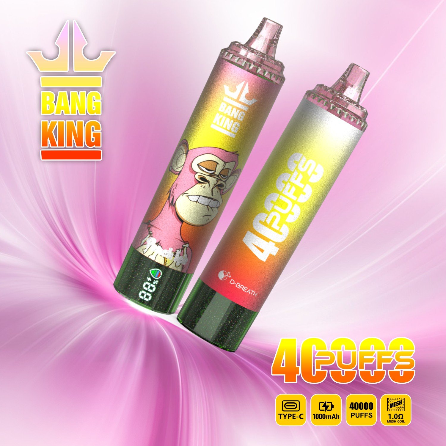 Wegwerp E Sigaret Bang King 40000 Puffs Vape