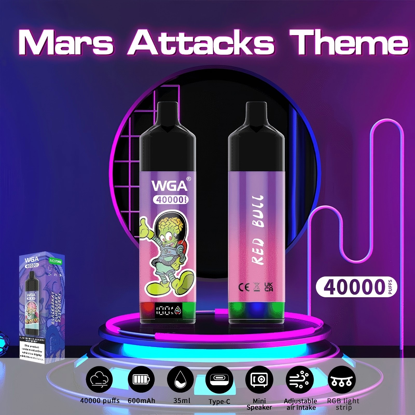 Wegwerp E Sigaret WGA 40000 Puffs Vape