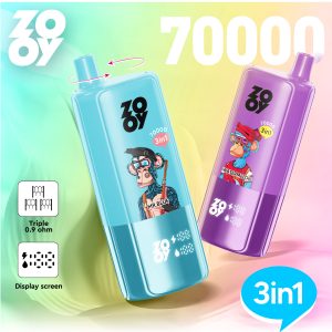 Wegwerp E Sigaret ZOOY Triple 70000 Puffs 3 in 1 Vape