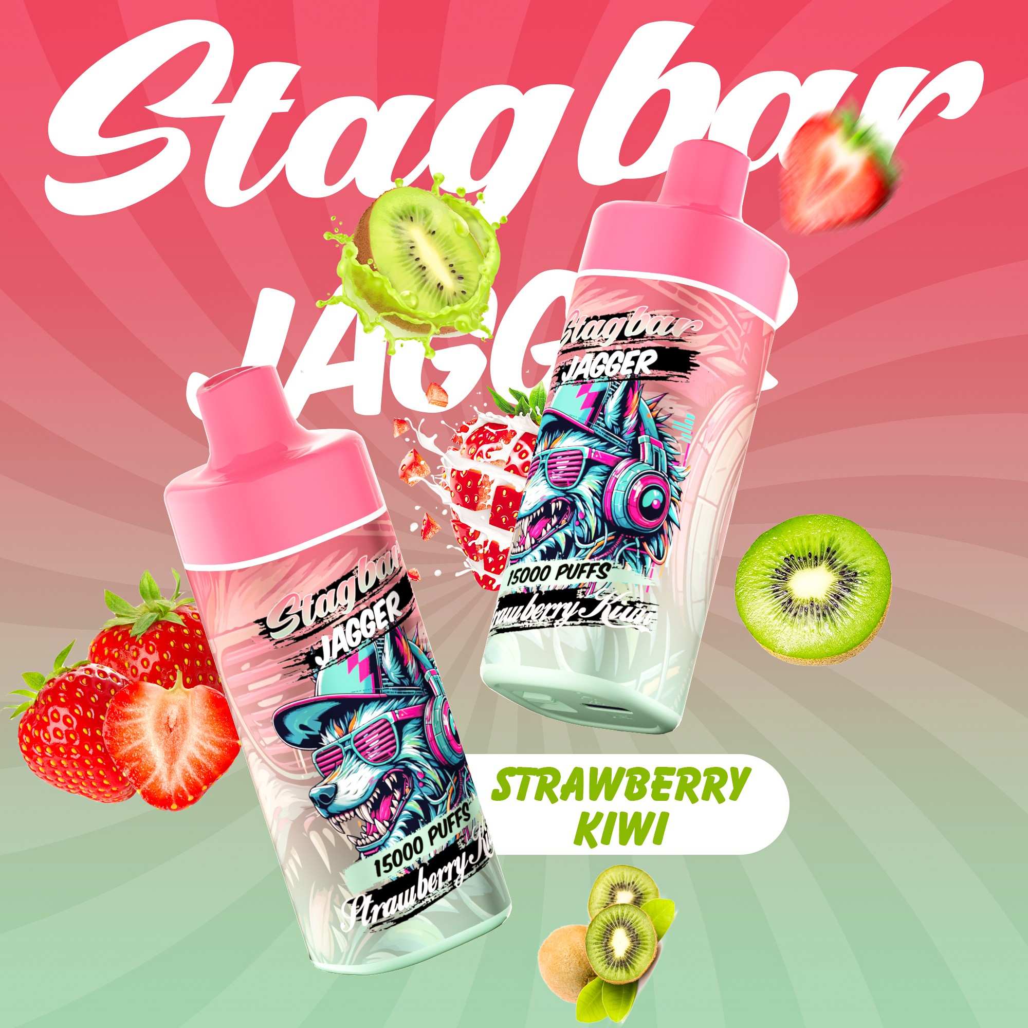 Wegwerp E Sigaret Stag Bar Jagger 15000 Puffs Vape