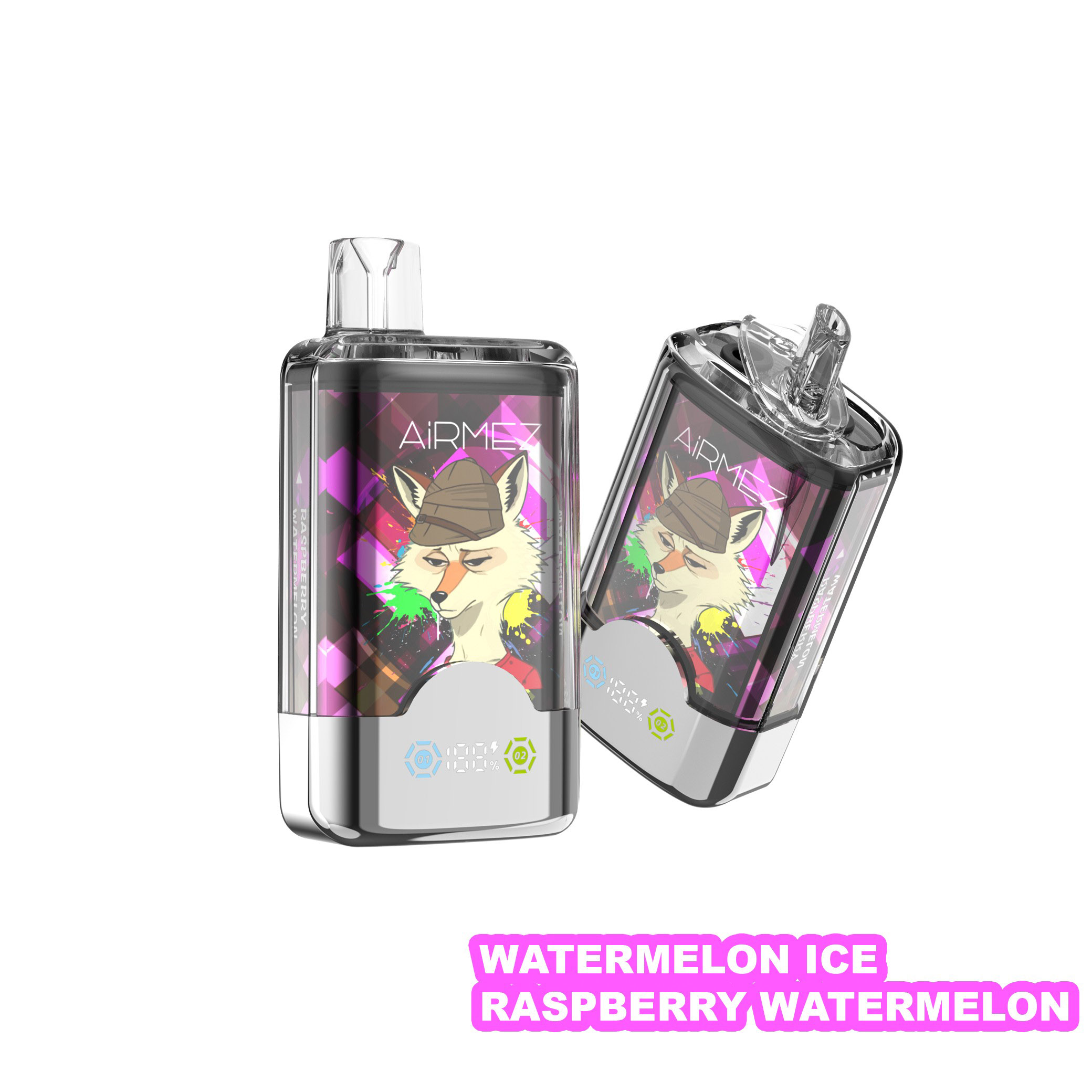 Wegwerp E Sigaret Airmez Fox 80000 Puffs Vape Dubbele Smaak