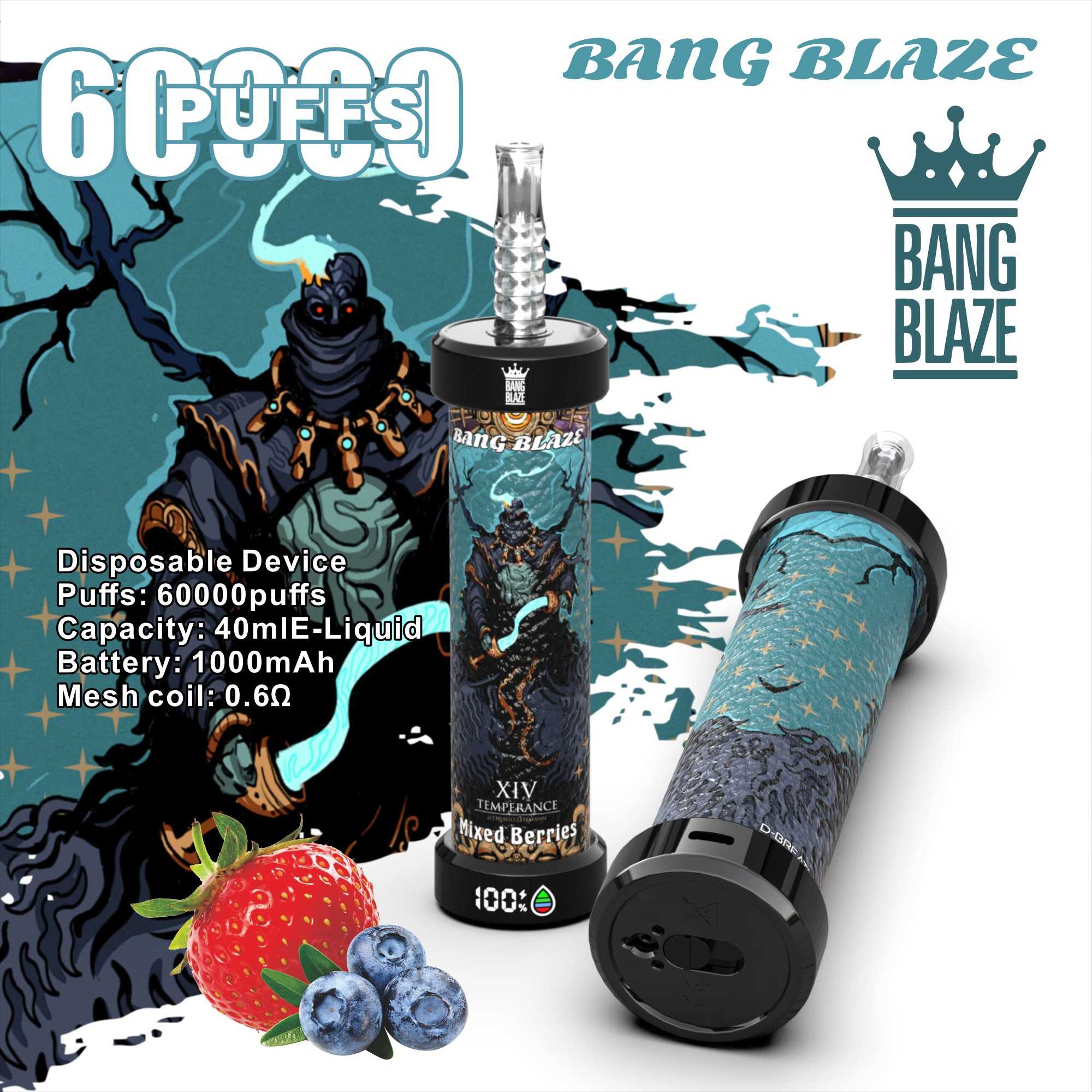 Wegwerp E Sigaret Bang Blaze Shisha 60000 Puffs Vape
