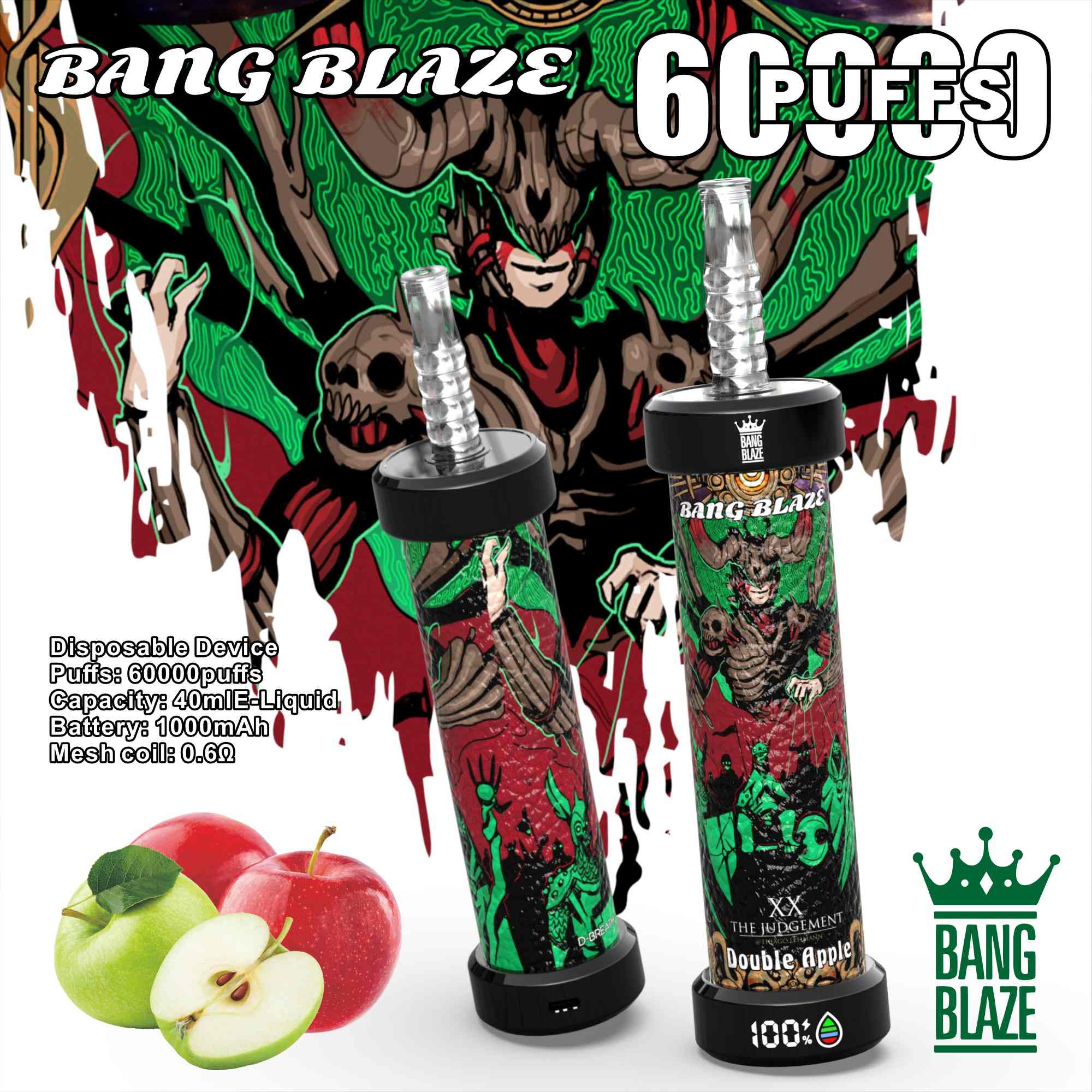 Wegwerp E Sigaret Bang Blaze Shisha 60000 Puffs Vape