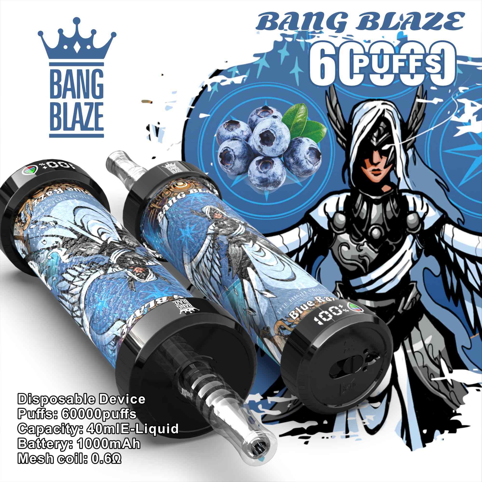 Wegwerp E Sigaret Bang Blaze Shisha 60000 Puffs Vape