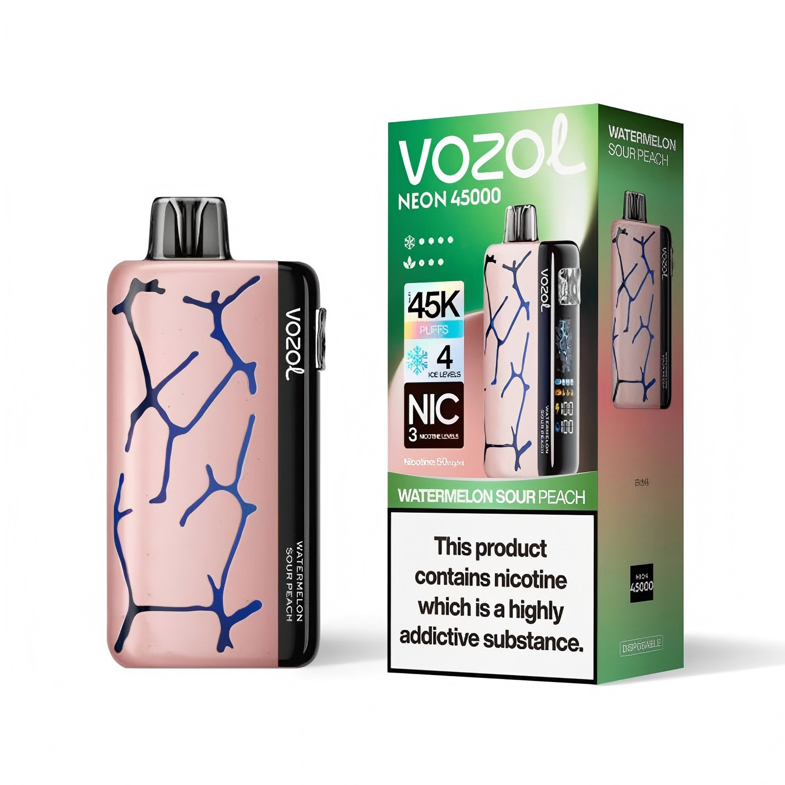 Wegwerp E Sigaret Vozol Neon 45000 Puffs Vape