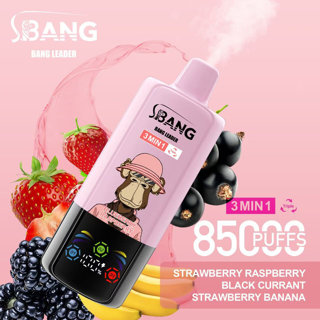 Wegwerp E Sigaret Bang Leader 85000 Puffs 3 in 1 Vape