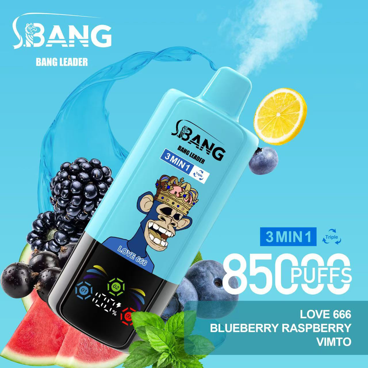 Wegwerp E Sigaret Bang Leader 85000 Puffs 3 in 1 Vape