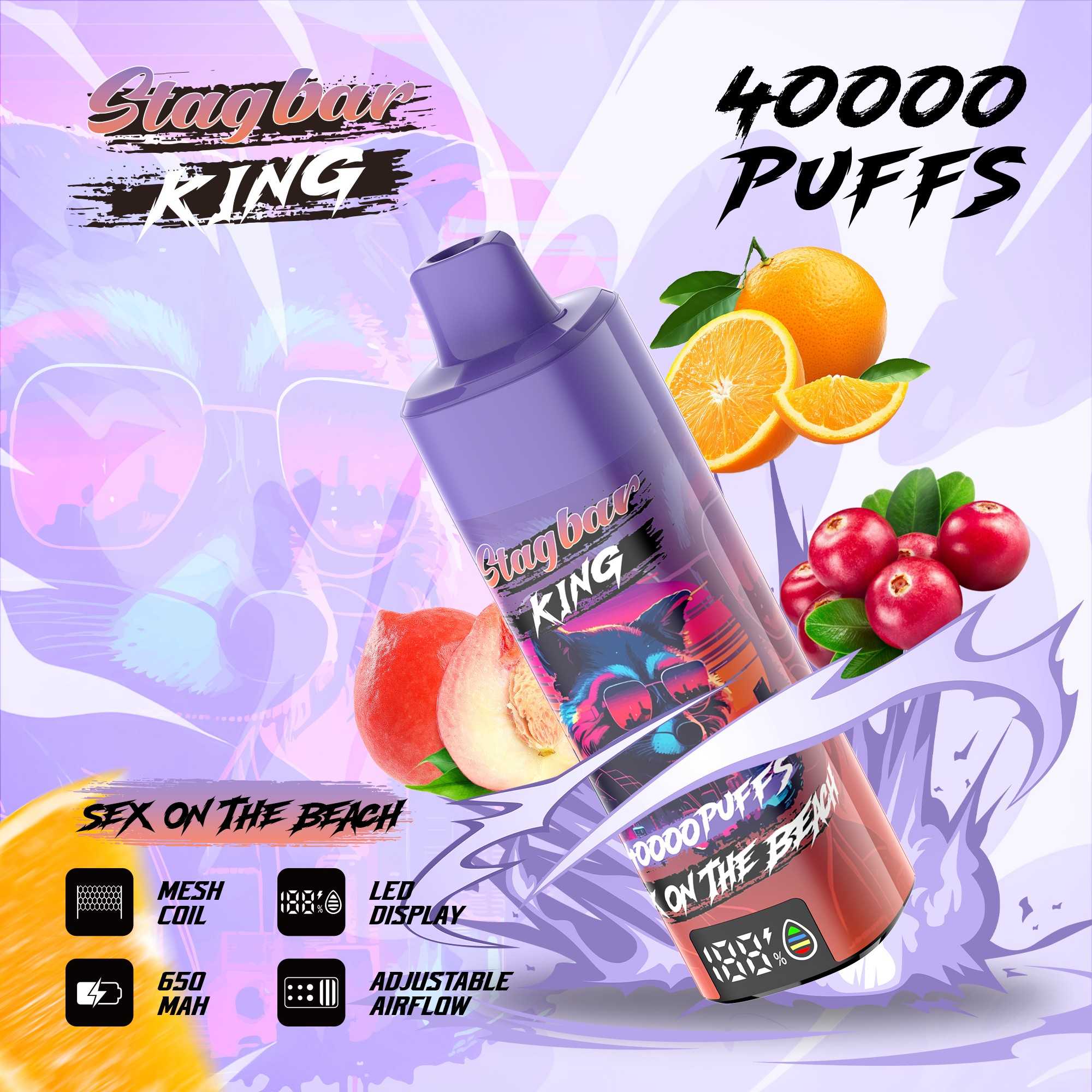 Wegwerp E Sigaret Stag Bar King 40000 Puffs Vape