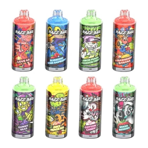 Wegwerp E Sigaret Razz Bar 60000 Puffs Vape